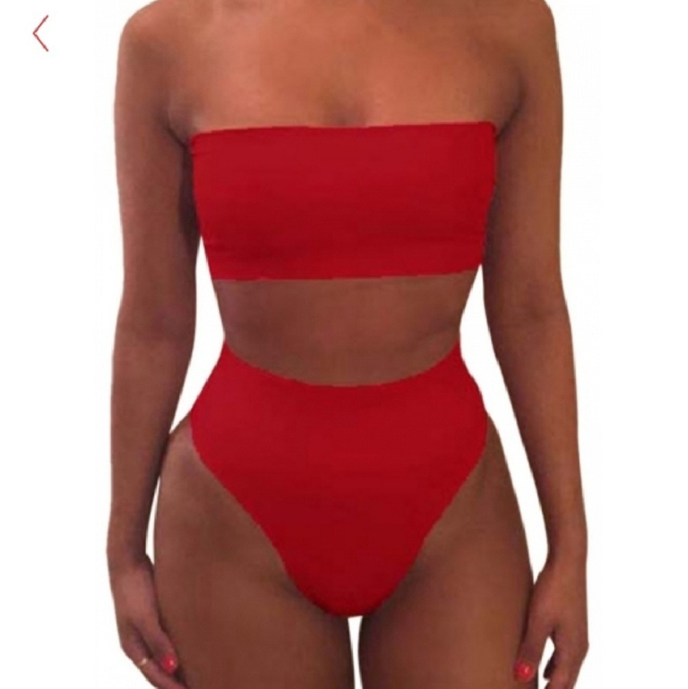 Hishwaisted Bandeau Bikini